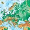 Mapa físico y geográfico de Europa