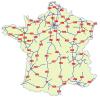 Mapa de carreteras de Francia