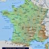 Mapa físico y geográfico de Francia