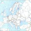 Mapa mudo de Europa
