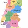 Mapa político de Portugal