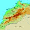 Mapa físico y geográfico de Marruecos