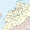 Mapa hidrográfico de Marruecos